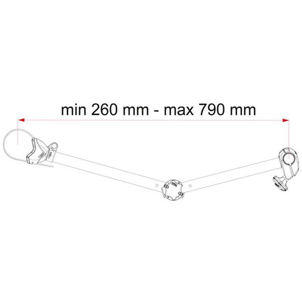 Fiamma Bike Block Rack Arm Pro S D3 Deep Black