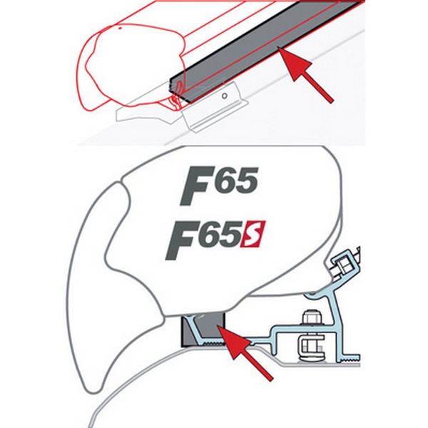 Fiamma Awning Rain Guard Weather Strip F80/F65 (98655-020)