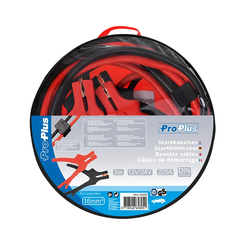 ProPlus Booster Cables 16mm² with Surge Protection (TüV/GS-approved)