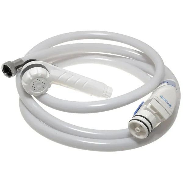 Truma Ultraflow External Shower Dog Wash Showerhead Hose &amp; Connector - Used on Swift, Bailey, Elddis, Autotrail