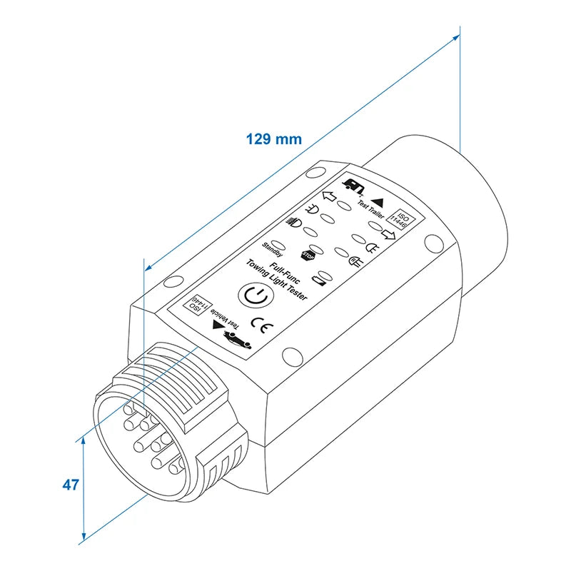 ProPlus Trailer & Vehicle Lighting Tester (13-pin rechargeable)