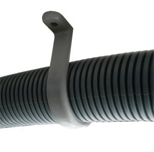 28mm Pipe Clip Holder Grey