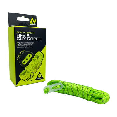 Nordrok Hi-Vis Guy Ropes x 4