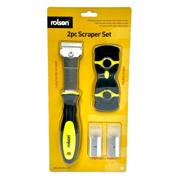 Rolson Scraper Caravan Set (and 20 piece pack of spare blades)