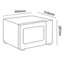 Swift Motorhome Compatible Voyager Flatbed Microwave 20L in Black 700W 230V