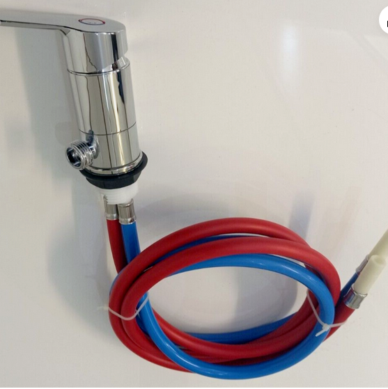 Swift Sterling Sprite 1.5m Long Tails Shower Mixer Tap Vellamo