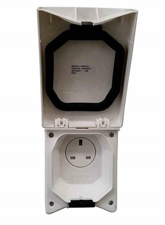 Truma Mains Outlet Socket White 47300-51