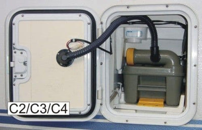 SOG Ventilator Kit Type H for C2/C3/C4 Through Door White Housing Caravan Motorhome
