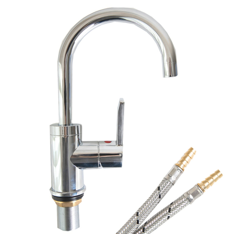 Caraflo Swan Neck Caravan Tap Bailey Pressure Switched