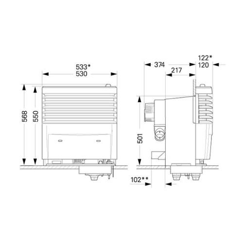Truma S5004 Front Casing (Retro Cover) Titan Grey