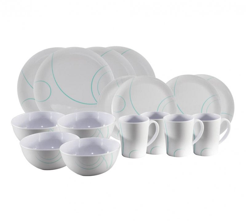 Swirl Basic Melamine Dinner Set