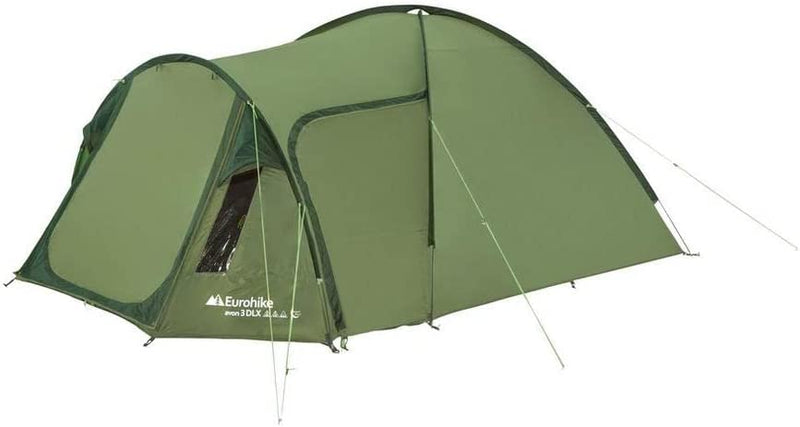 Eurohike AVON 3 Dlx Nightfall Tent with NightfallTM Darkened Bedroom, 3 Man tent, 3 Person Dome Tent