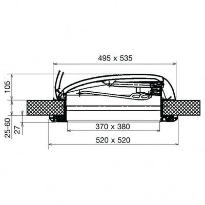 Mini HEKI S (23-42MM) Fixed Ventilation 9104100289