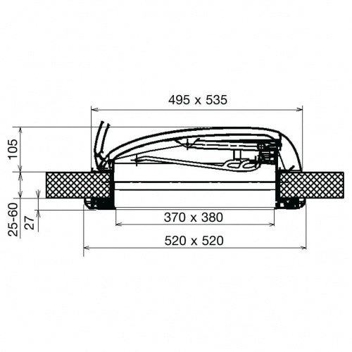 Mini HEKI S (23-42MM) Fixed Ventilation 9104100289