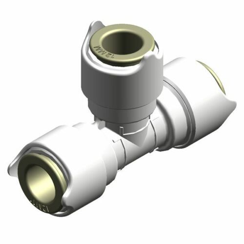 WHALE Push Speed Fit Water Pipe Fitting Connector 12mm Equal Tee WU1202
