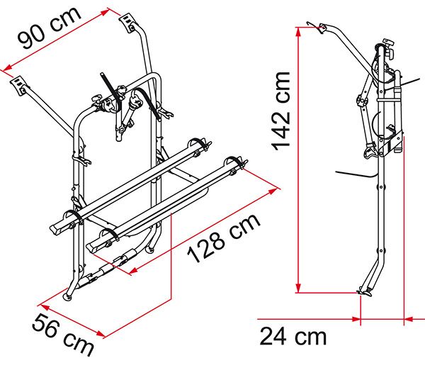 Fiamma Carry Bike VW Transporter T6 Single Door 02096-20-